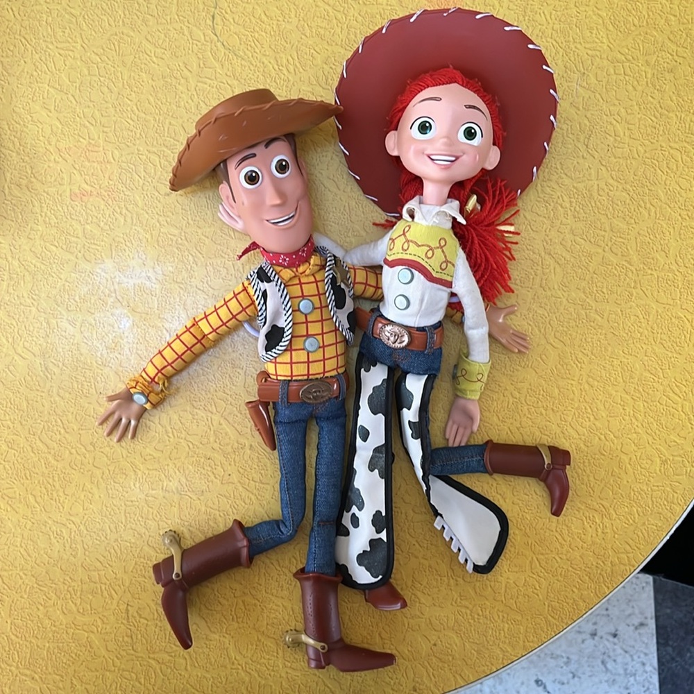 TOY STORY!!! Woody and Jessie dolls! costumes + cowboy boots